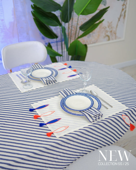 PÜSKÜL BALIKLI Masa Örtüsü