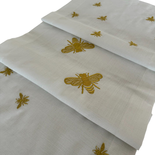 Yusufcuk İşlemeli Runner Beyaz